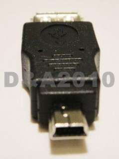 USB A to Mini B 5 Pin Data Cable Adapter Male/M  DC  