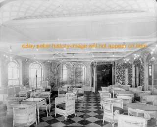 1912 VERANDA CAFE PALM COURT TITANIC PHOTO  