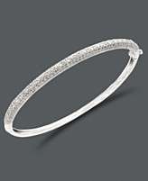 Victoria Townsend Diamond Bracelet, Sterling Silver Diamond Bangle (1 