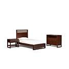 Tahoe Copper Bedroom Furniture, Twin 3 Piece Set (Bed, Media Chest and 