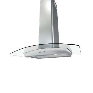   30 Chimney Wall Mounted Range Hood with Curved Glass Canopy 6