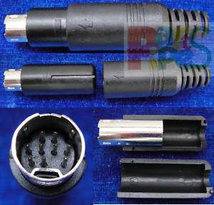 Male 9 Pin Mini DIN Plug for Promedia GMX System ,M9D  