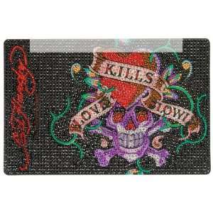 Ed Hardy Icing Love Kills Slowly Large Netbook Case NEW  