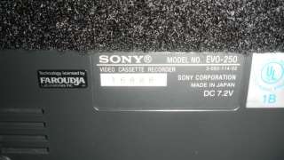   Video 8 8mm Tapes w/ Sony EVO 250 Player Recorder VCR Deck EX  