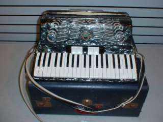   Concert Accordion with Case & Strap   Made in Italy accordian AS IS