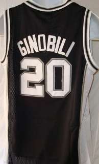 San Antonio Spurs 20 Manu Ginobili Road Jersey Adult 52  