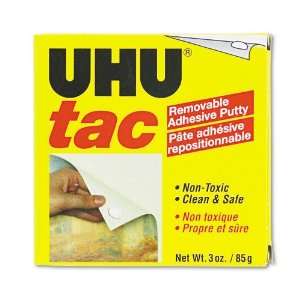  UHU  Tac Adhesive Putty, Removable/Reusable, Nontoxic, 3 
