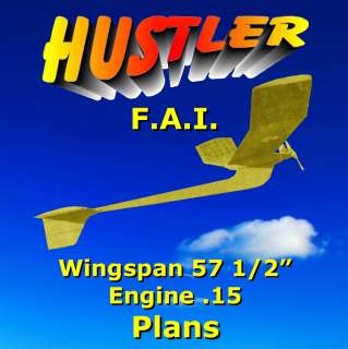 FREEFLIGHT F.A.I. GAS MODEL AIRPLANE PLANE PLAN & BUILDING NOTES 
