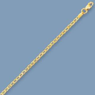 Mariner Anchor Chain Necklace REAL 14K Yellow Gold 3mm  