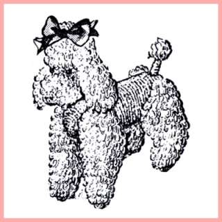 Vintage Crochet Stuffed Animal Pattern ~ Poodle  