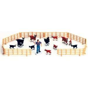    Country Life Farm Animal Brown & Black Goats Playset Toys & Games