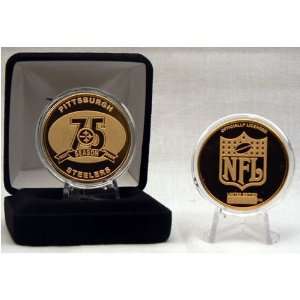   Pittsburgh Steelers 75Th Anniversary 24Kt Gold Coin