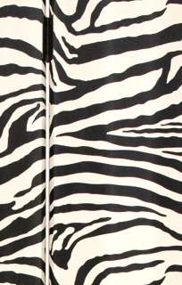 ft. Tall Faux Leather Antique Zebra Room Divider  