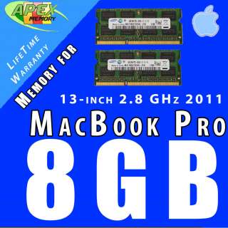   4GB SAMSUNG MEMORY for 2011 Apple MacBook Pro 13 2.8GHz dual core i7