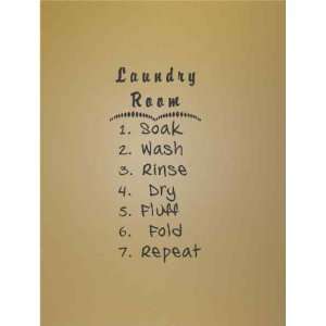  Laundry Room   List   Vinyl Wall Art Lettering Words