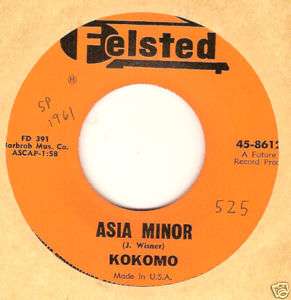 KOKOMO Roys Tune/Asia Minor FELSTED  