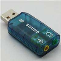 USB 2.0 EXTERNAL SOUND CARD 3D 5.1 AUDIO ADAPTER for PC  