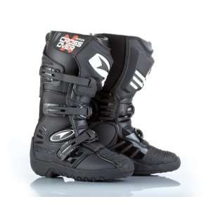  AXO Crossover Motorcycle Boots (Size 6, Black) Automotive