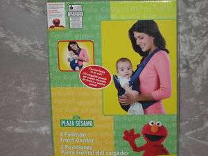 Sesame Street Elmo Cookie Monster Baby Carrier Blue NEW  