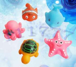Lovely 5 Float Ocean Creatures for baby bath playing 1#  