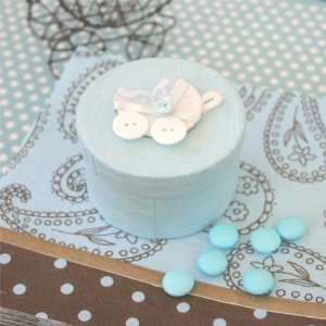  Handmade Baby Carriage Boxes   Blue (set of 72 