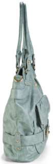 Timi & Leslie Faux Leather Baby Diaper Bag Tote Louise Cloud Blue TL 