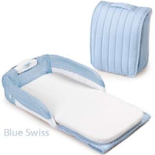 Baby Delight BD1150 Snuggle Nest Portable Sleeper w/ Mesh Liner Blue 