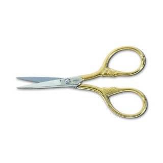 Gingher G LT 3 1/2 Inch Gold Handled Lions Tail Embroidery Scissors