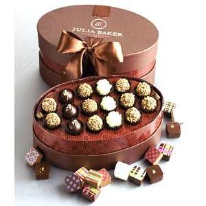 Julia Baker Confections 16 32 pc. Chocolate Oval Box