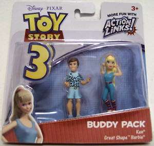 KEN & GREAT SHAPE BARBIE Toy Story 3 Buddy Pack Figures  