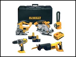 DeWalt dcx5pakb2 5pce kit 18v + 2 nimh batts  