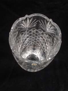 Bohemia Czech Republic Crystal 24% Heavy cut glass vase  