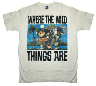 Where The Wild Things Are Book Cover Junk Food Vintage Style Soft T 