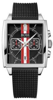New Hugo Boss 1512731 Black And Red Dial Mens Watch  