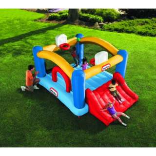  Tikes Jr Sports n Slide Kids Inflatable Bouncer Bounce House 620126X1