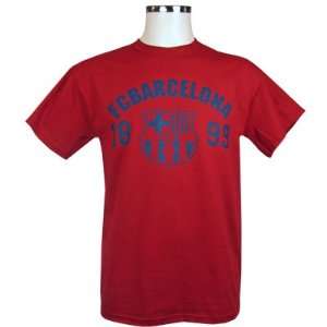FC Barcelona   Authentic La Liga Crest T Shirt Medium 38/40