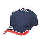 Brand New Blank Hat USA Flag Cap with 6 Panels American Patriotic Caps 