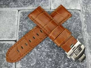 24mm Leather Strap Band Deployment Buckle for BREITLING  