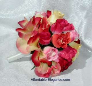 Approximate Dimensions of Bridal Bouquet  9 inches in diameter