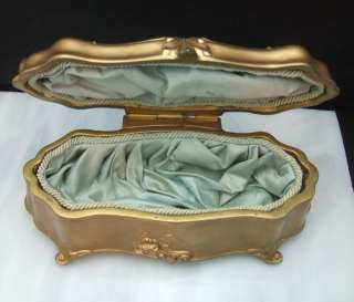 Art Nouveau Gilded Weidlich Brothers WB Antique Jewelry Casket Large 