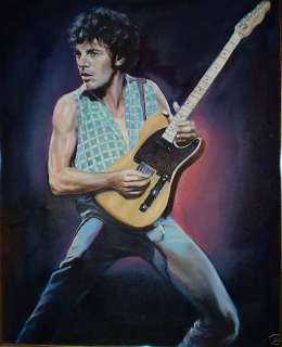 Bruce Springsteen Oil Painting Famed Artist Wendell  