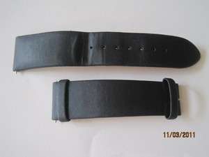 Bulova Gray Satin & Leather 20mm Watch Strap Band 7.25 Inches  