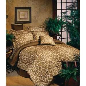    Giraffe Queen Size Bed In A Bag Comforter Set