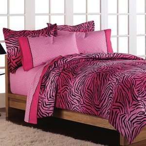   Style Wild One Pink Bed in a Bag Bedding Set Queen 