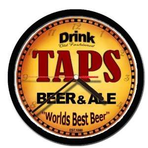 TAPS beer and ale cerveza wall clock