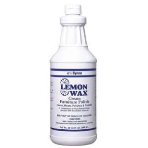  Lemon Wax Cream Furniture Polish 12/32oz