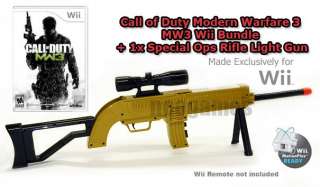 Wii Call of Duty MW3 Modern Warfare 3 Bundle +1x Assault Rifle Light 