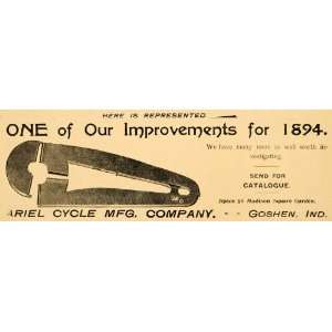   Indiana Bicycle Parts Biking   Original Print Ad