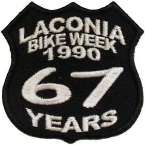  LACONIA BIKE WEEK Rally 1990 67 YEARS Biker Vest Patch 