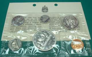 CANADA 1965 PROOF LIKE SET (SILVER) type I *6 COINS*  